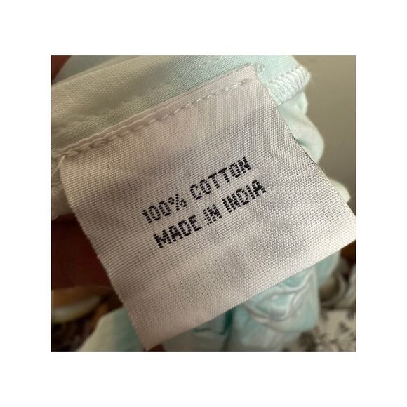 Juliet Dunn Blue Gingham Tie Shoulder Dress NWT Sz. 2 (US 6-8) - Picture 9 of 10